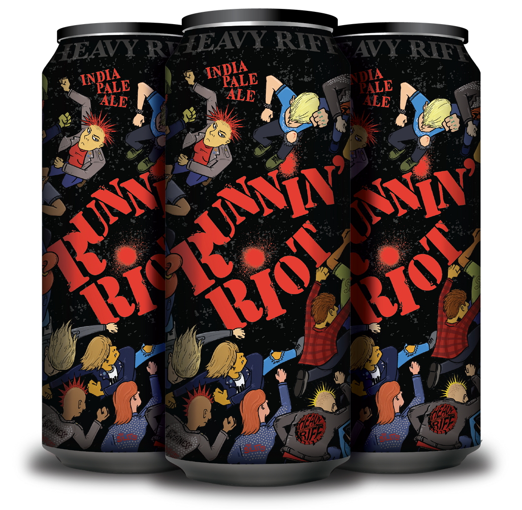 Runnin' Riot - West Coast IPA  4 pack 16oz cans